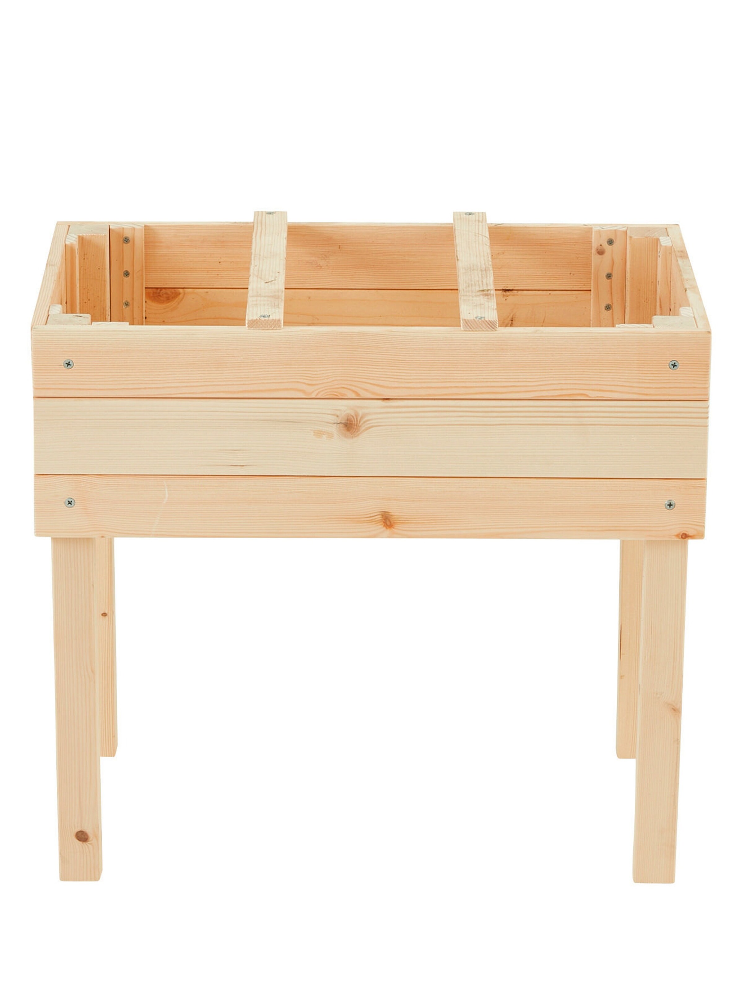 Vertbaudet Pflanzkiste aus Holz, Hochbeet beige