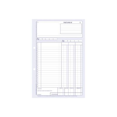 ELVE - Manifold Carnet de factures - 50 dupli - A4