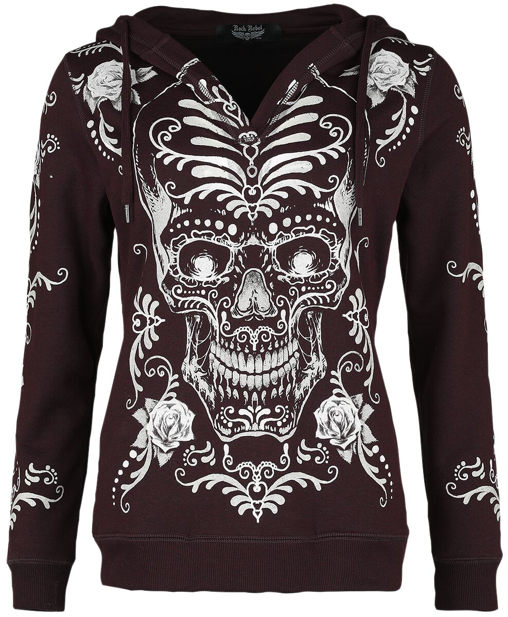 Sweat à Capuche Imprimé Dia De Los Muertos | Rock Rebel by EMP Sweat-shirt à capuche