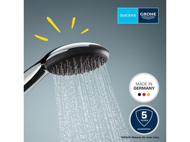 GROHE Handbrause Vitalio Start 110 Chrom Brause mit drei Strahlarten