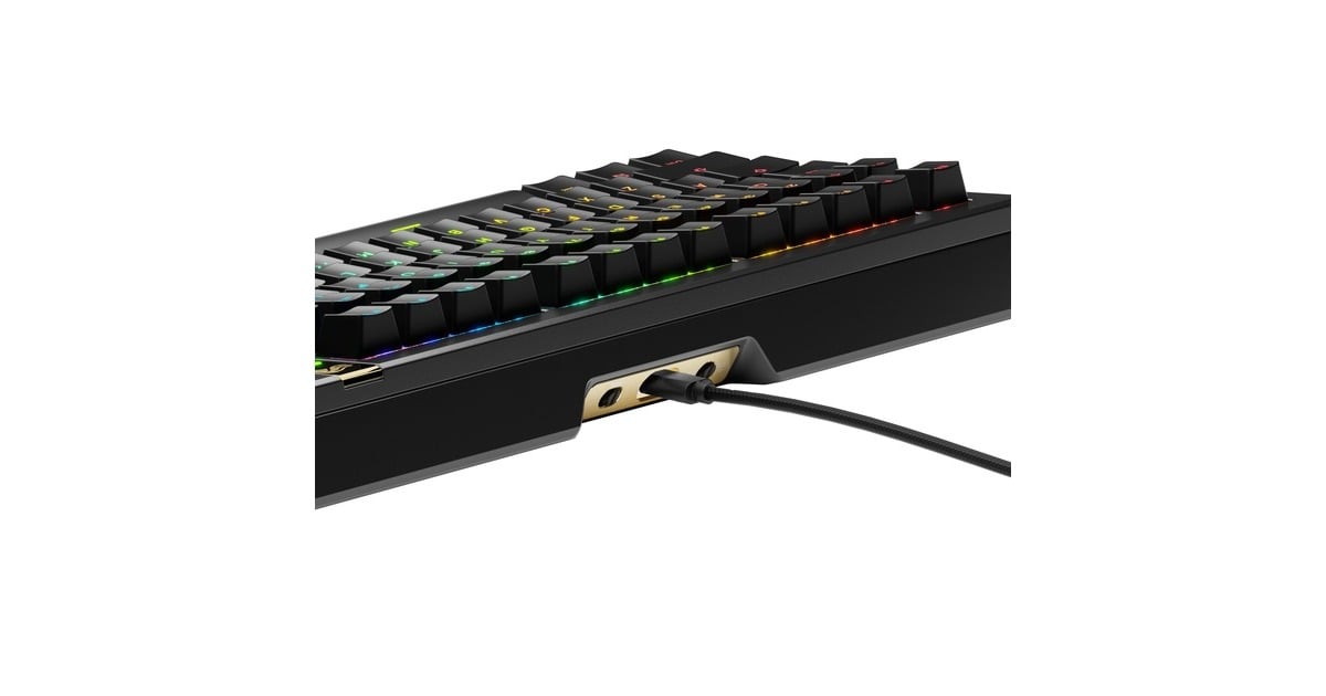 GloriousGMMK 3 PRO HE 75% Prebuilt Wired Black, gaming toetsenbord  (Zwart, US lay-out, Glorious Fox, 75%, RGB, GPBT-doubleshot keycaps, Knob)