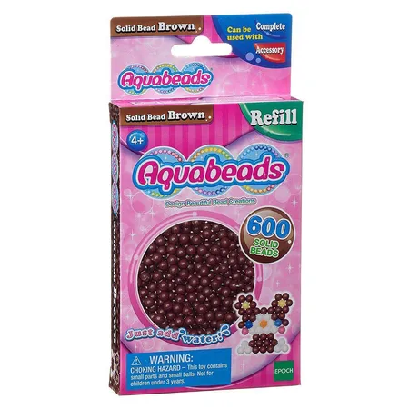 Aquabeads Braune Perlen, 600 Stück