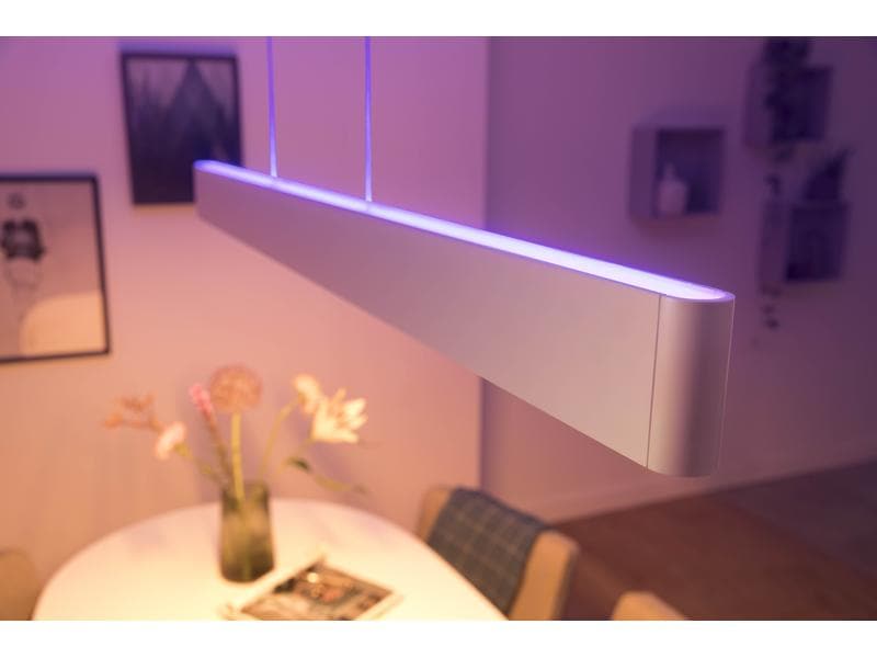 Philips Hue White & Col. Amb. Ensis Pendelleuchte weiss 475 Pendelleuchte mit integriertem LED Modul