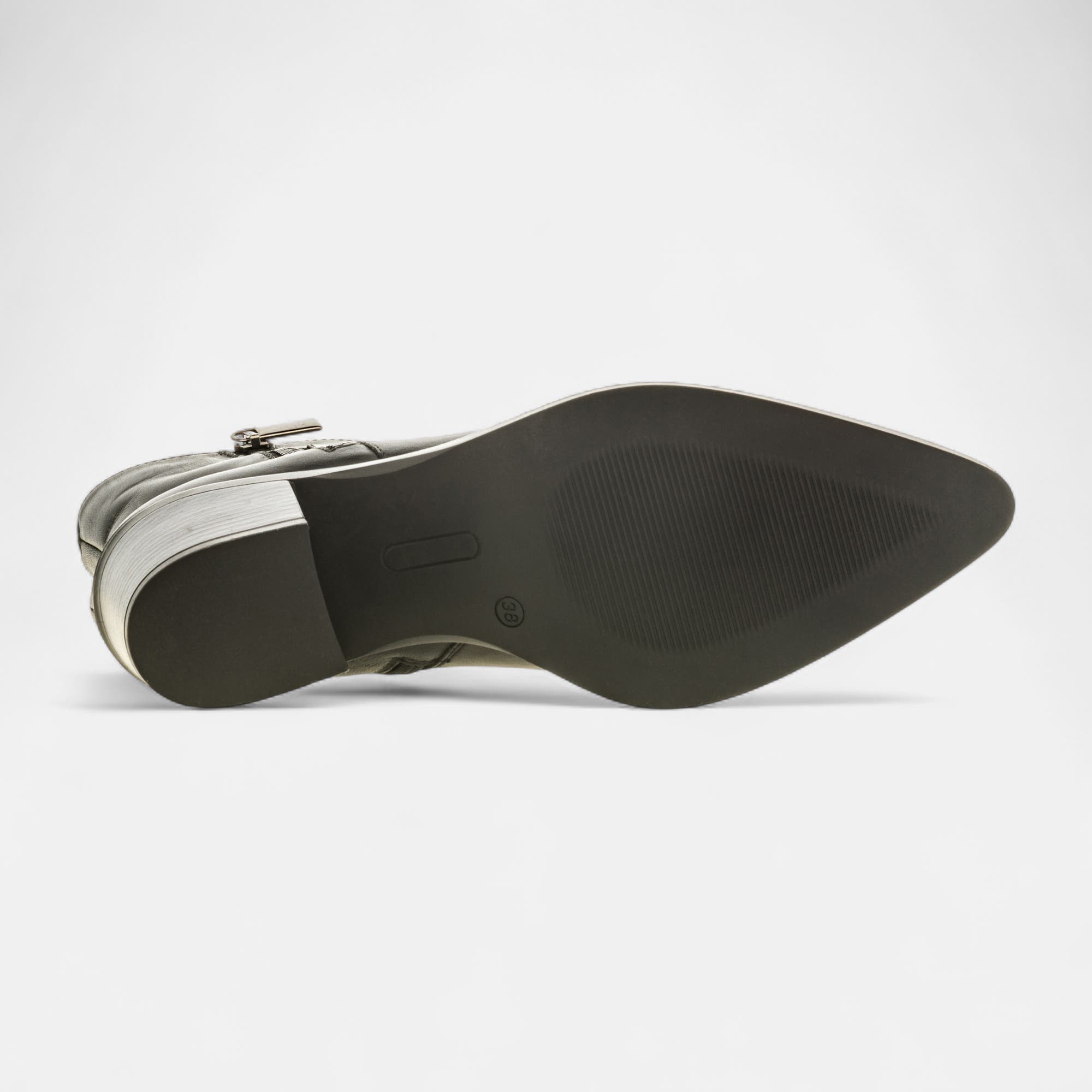Bottines à talon Femme en cuir noir