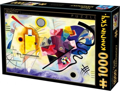 Puslespil Med 1000 Brikker - Vassily Kandinsky - Gul Rød Blå