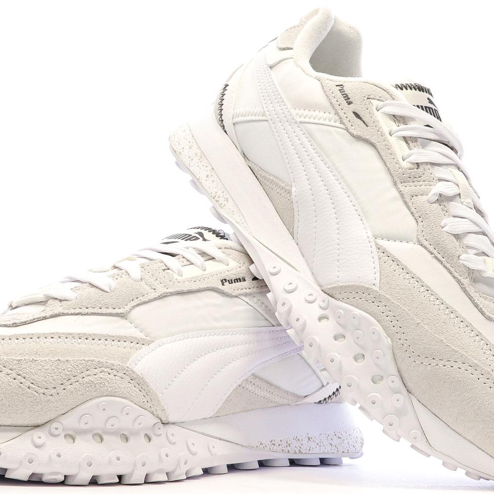 Puma Baskets Blanches/Grises Homme Puma Blktop