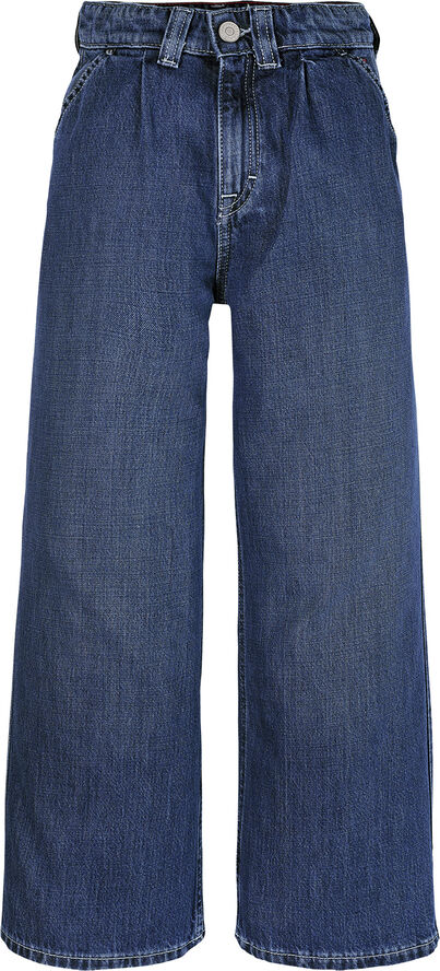 Tommy Hilfiger MABEL PLEATS MID BLUE WASH Darkusedlyocell