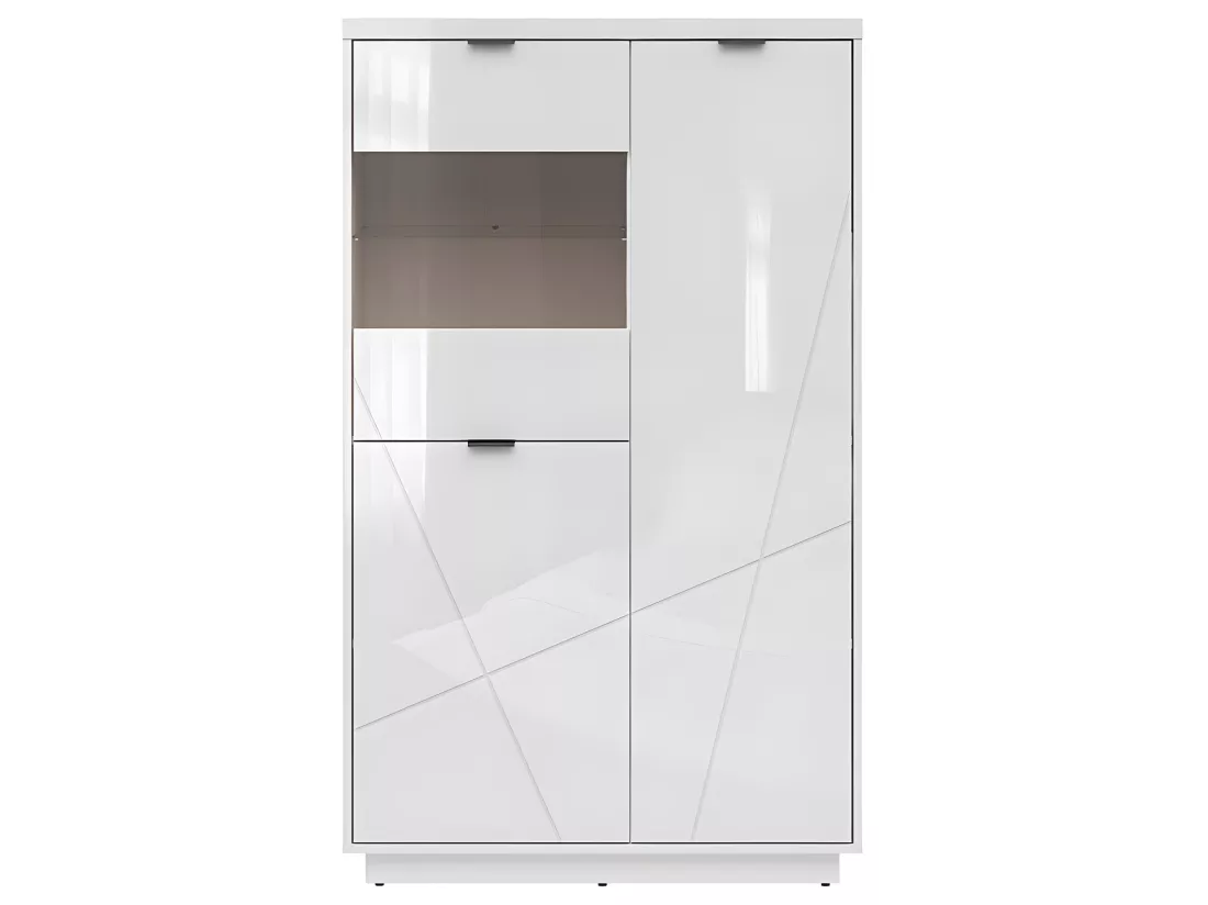 Vitrine 3 portes Sven Blanc