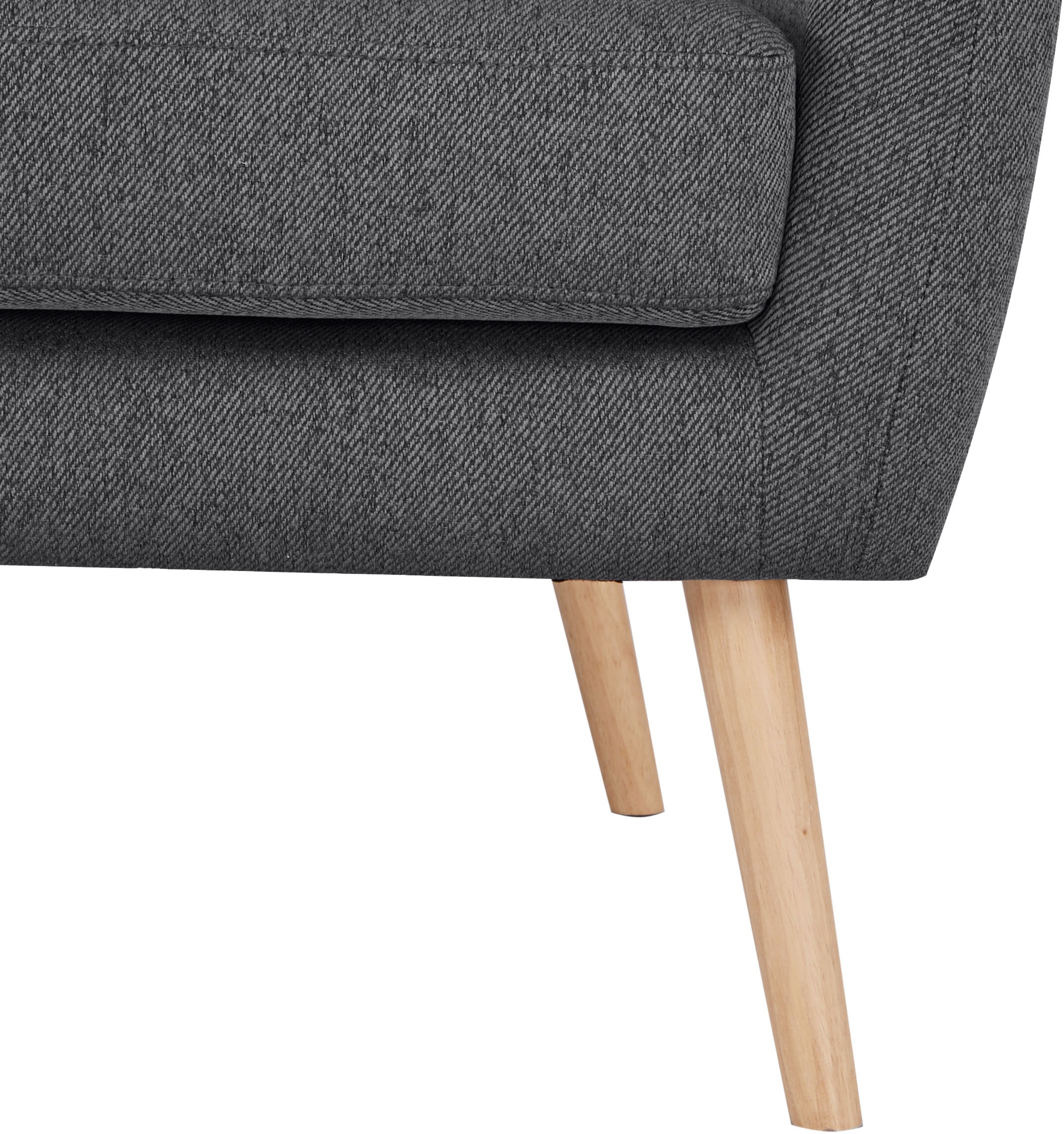 Home affaire Ohrensessel »Yamuna« mit Sitzpolsterung, Gestell und Füsse aus Massivholz, Sitzhöhe 47 cm