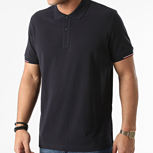 Polo Manches Courtes Subtle RWB Placement 0209 Bleu Marine