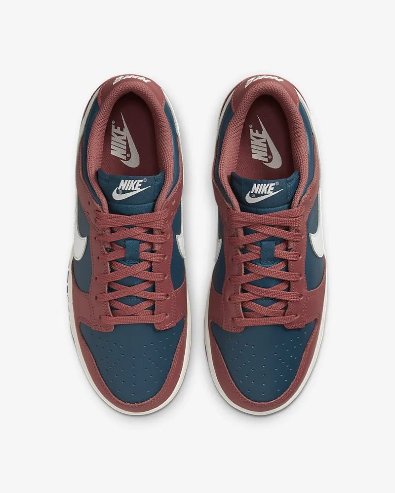 Chaussures Nike Dunk Low Rouge & Bleu pour femme