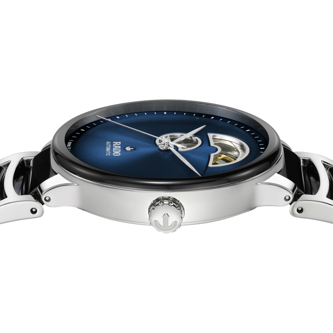 Rado Centrix L Automatik Open Heart Blau