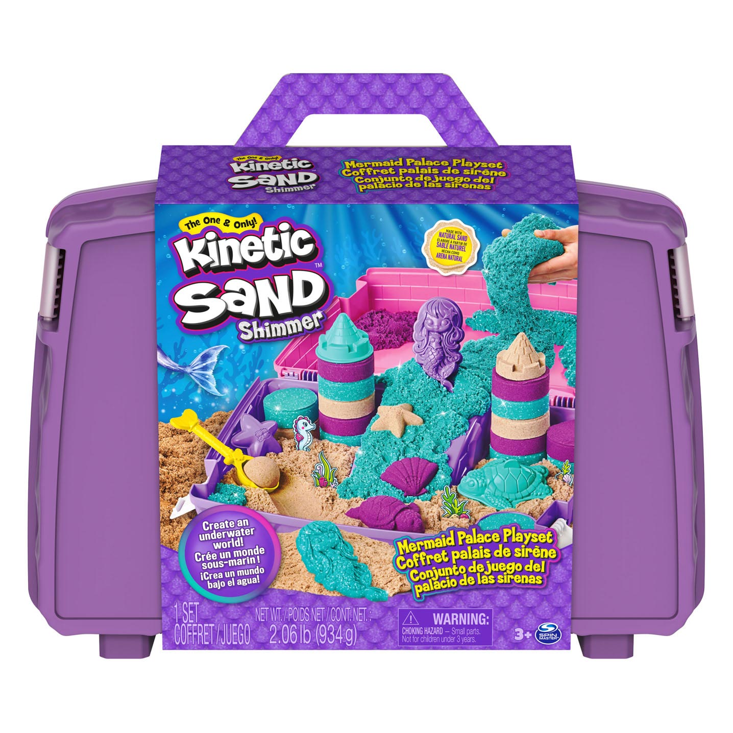 Kinetic Sand - Zeemeerminnen Speelset met Opbergkoffer