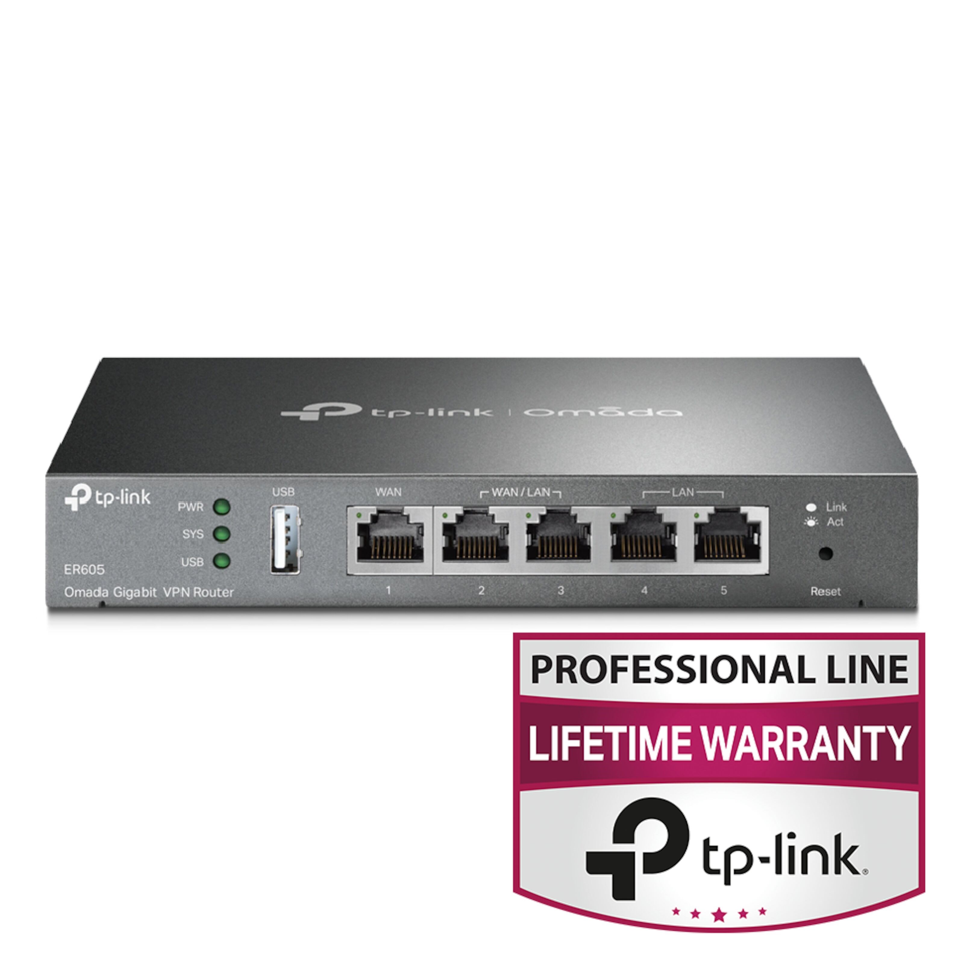 TP-link ER605 (TL-R605) V2 Omada Gigabit VPN-ruter