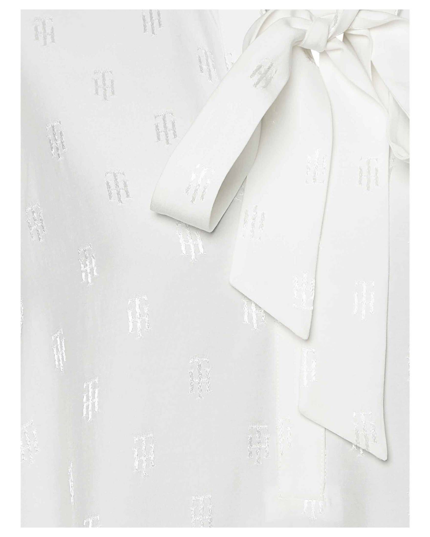 Tommy Hilfiger| Damen Schluppenbluse JACQUARD TIE