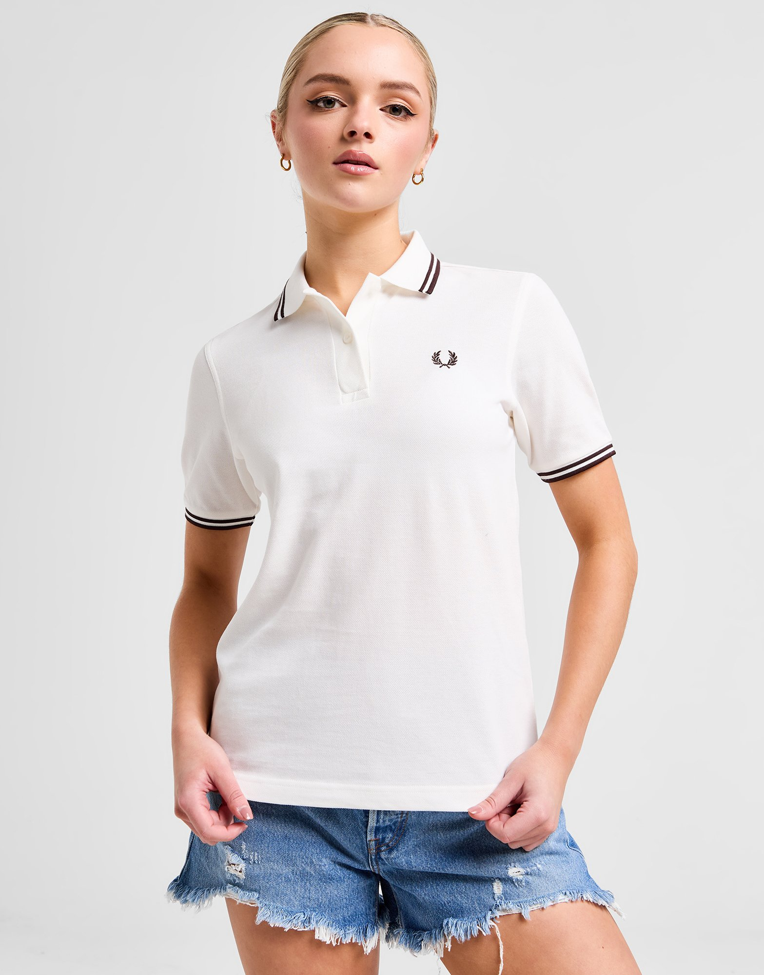 Fred Perry Polo Double Liseré Femme