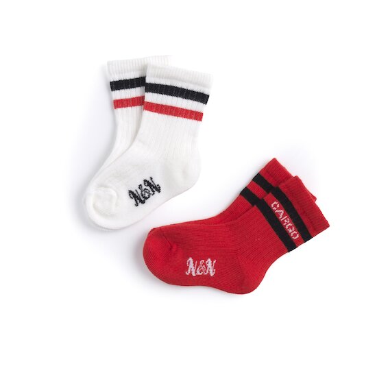 Tweet Cargo Lot de 2 paires de chaussettes   Rouge Milk        de               Nano & nanette