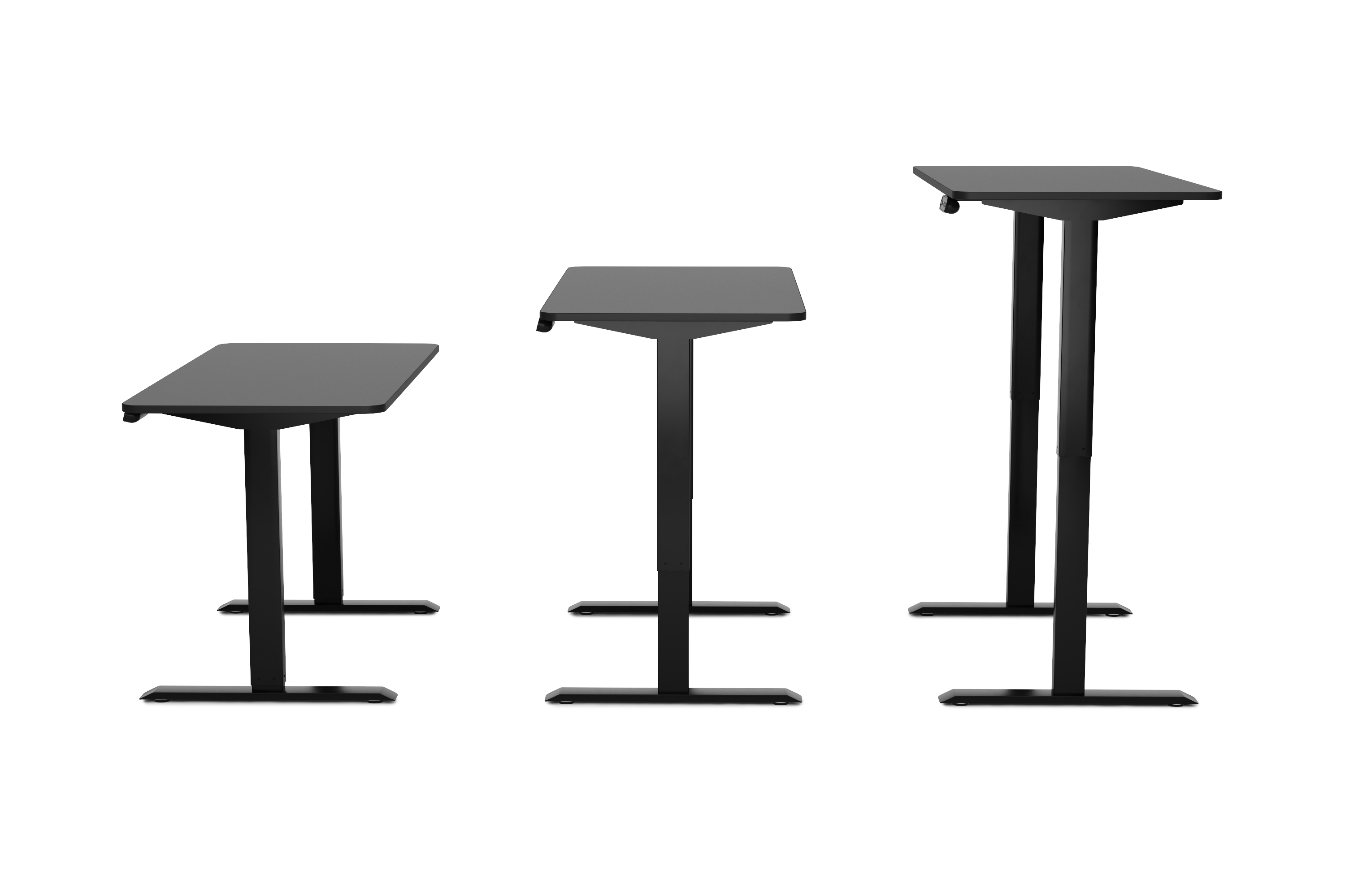 Stehpult elektrisch BASIC schwarz 120 x 60 cm