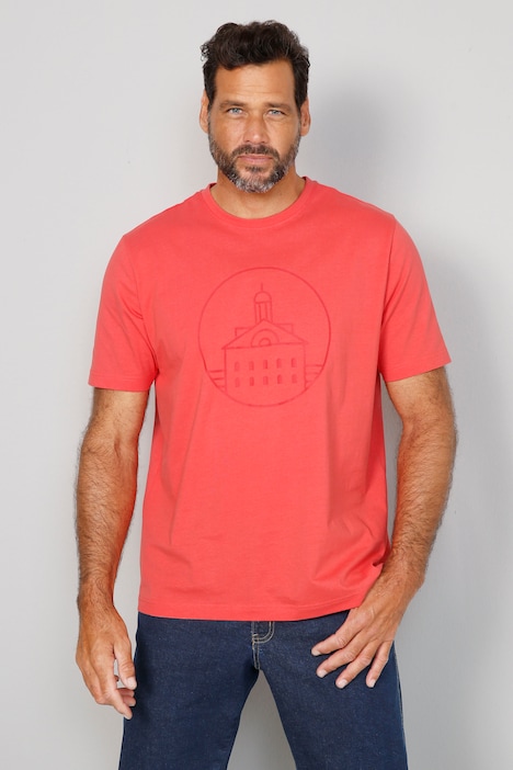 Boston Park T-Shirt, Halbarm, großer Print, Rundhals, bis 68/70