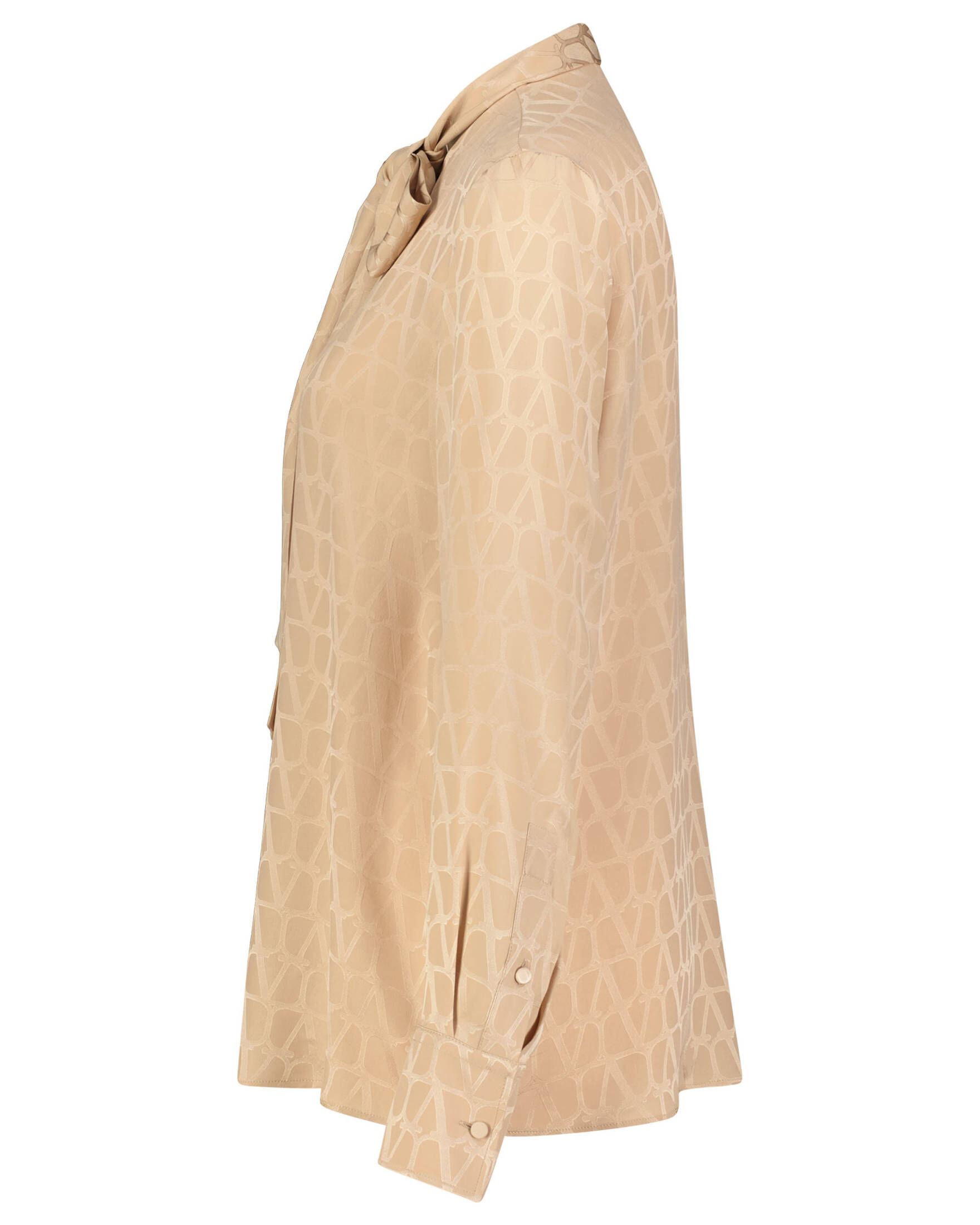 Valentino| Damen Schluppenbluse aus Seidenjacquard
