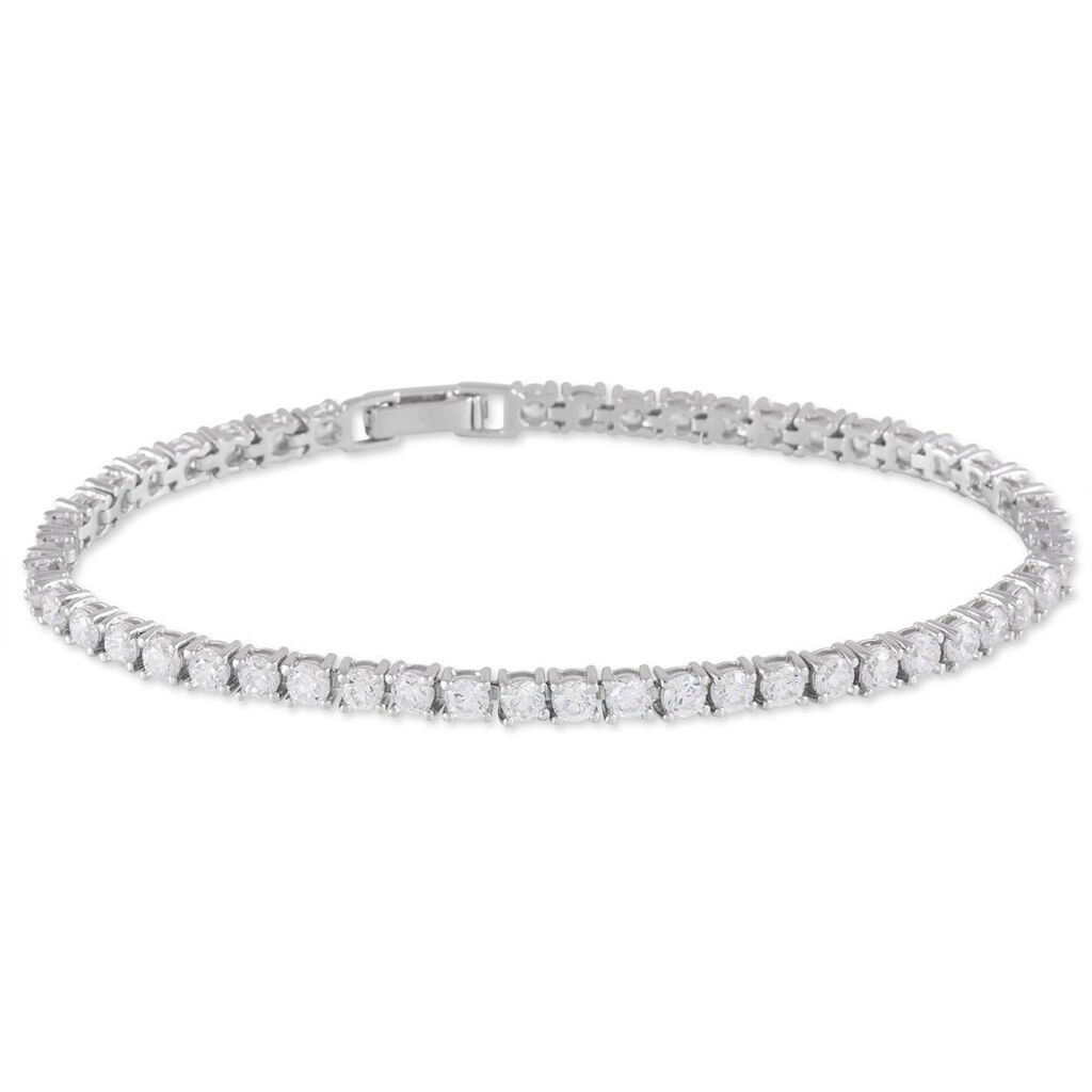 Bracelet Elios Argent Blanc Oxyde De Zirconium