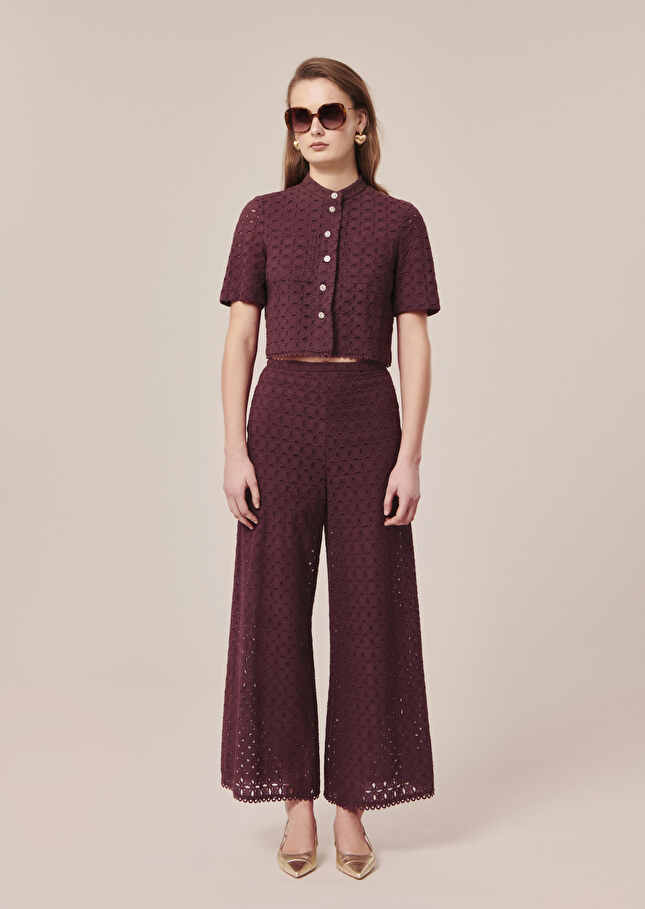 Pantalon Paquitamarron en broderie anglaise