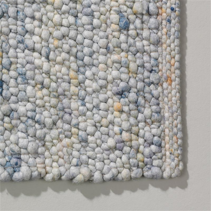 Vloerkleed Oker blauw 77 Velvet  | Beside Rugs
