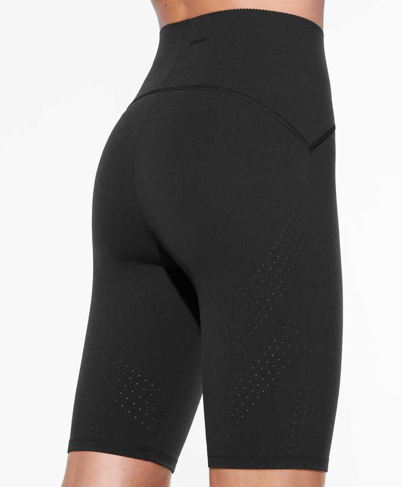Calças de ciclismo compressivas microperfuradas de 25 cm