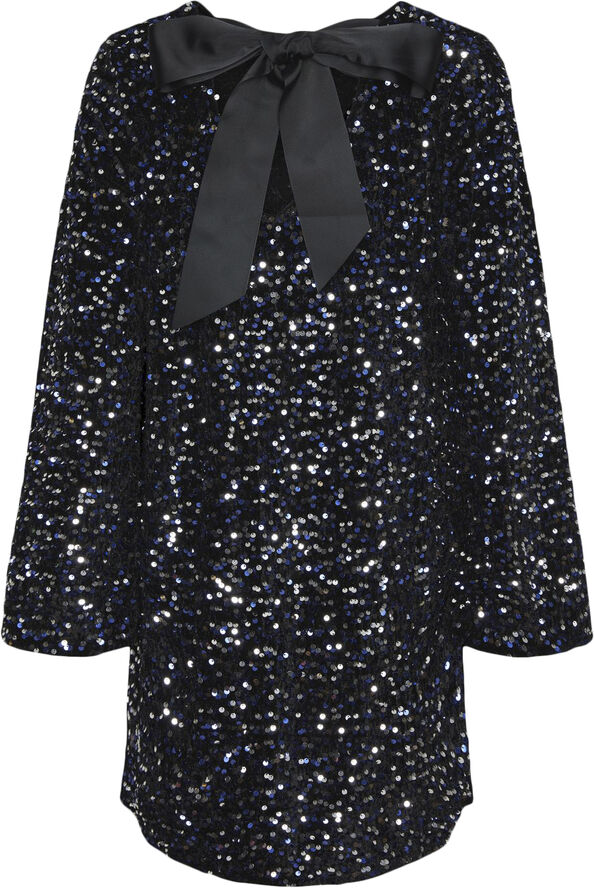 Pieces PCKAM LS DEEP BACK BOW DRESS BC Sort