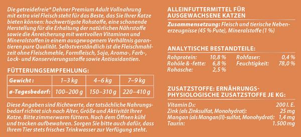 Dehner Premium Nassfutter für Katzen Adult