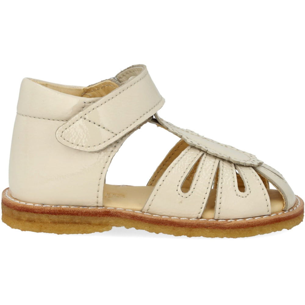 Køb Angulus Buttermilk Begynder Sandal Med Velcrolukning