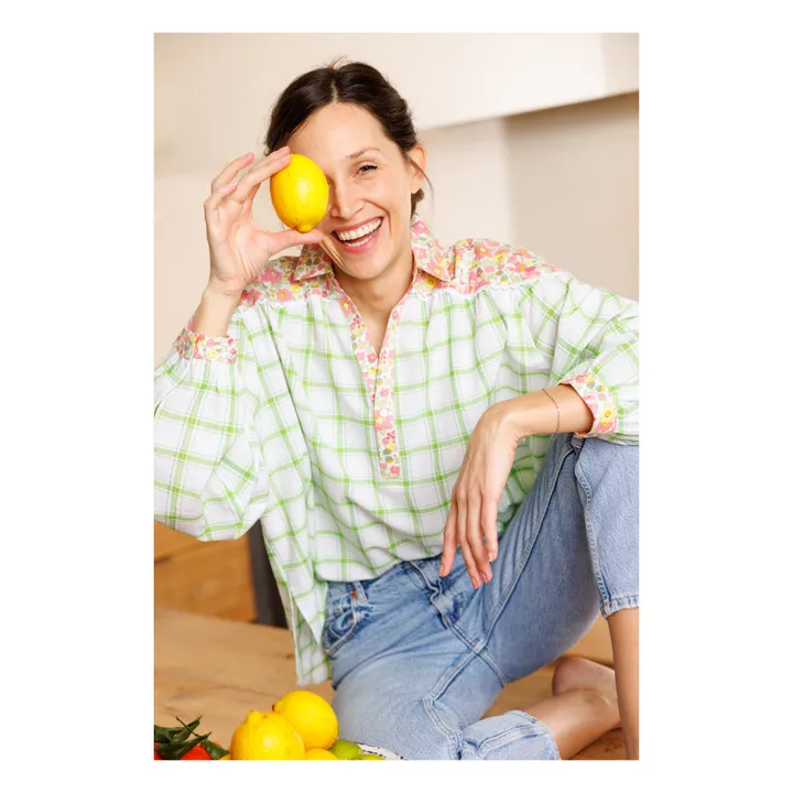 Paolina Blouse Pistacho | Vert foncé