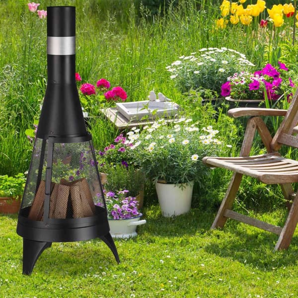 Terrasseovn med gnistbeskyttelse
