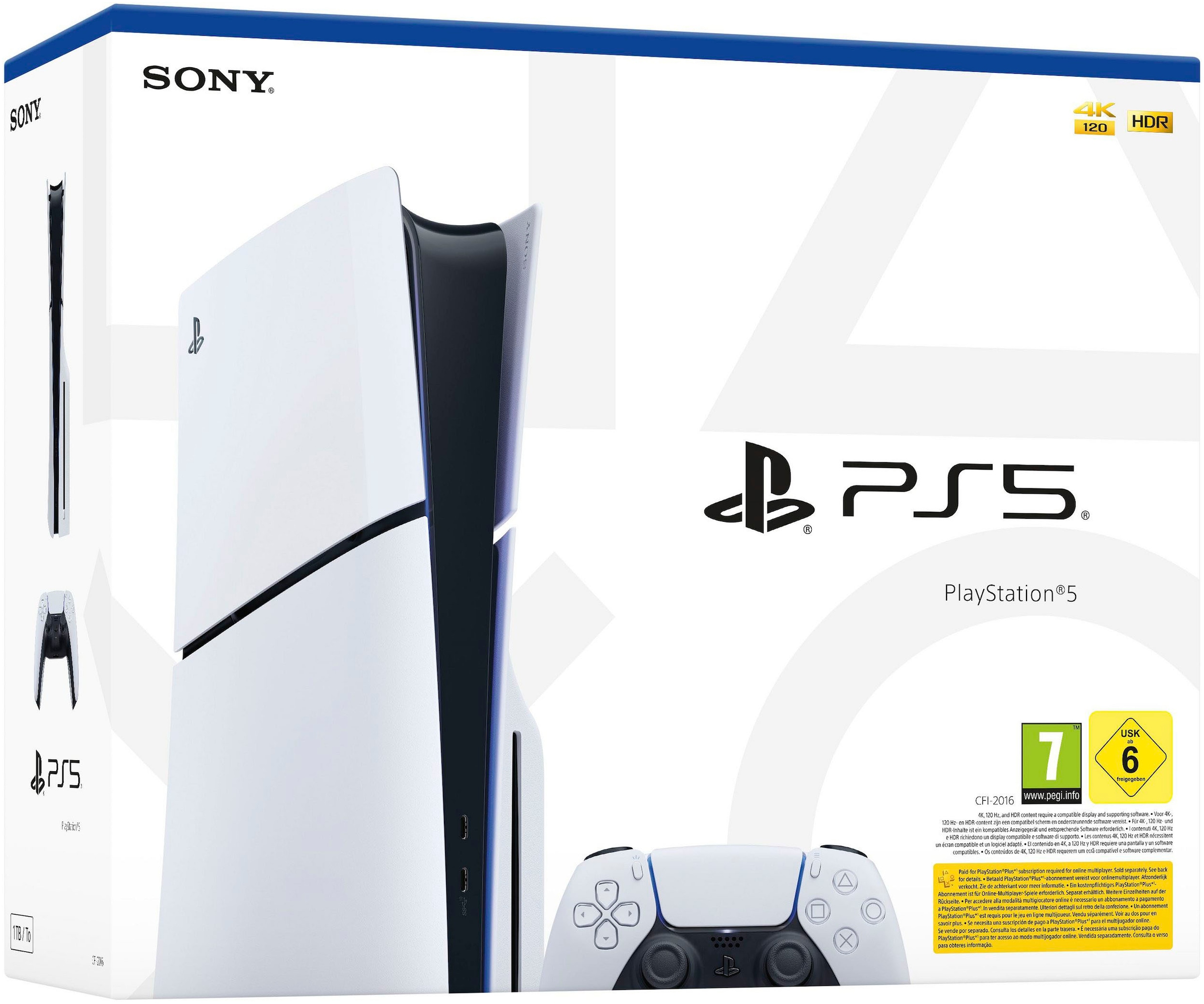 PlayStation 5 Konsolen-Set »PS5 Disk (Slim) + Horizon Forbidden West Complete Edition« 1.000 GB