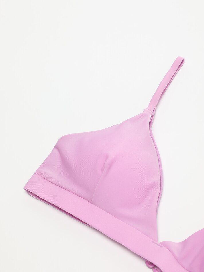 Top de biquíni triangular - Malva