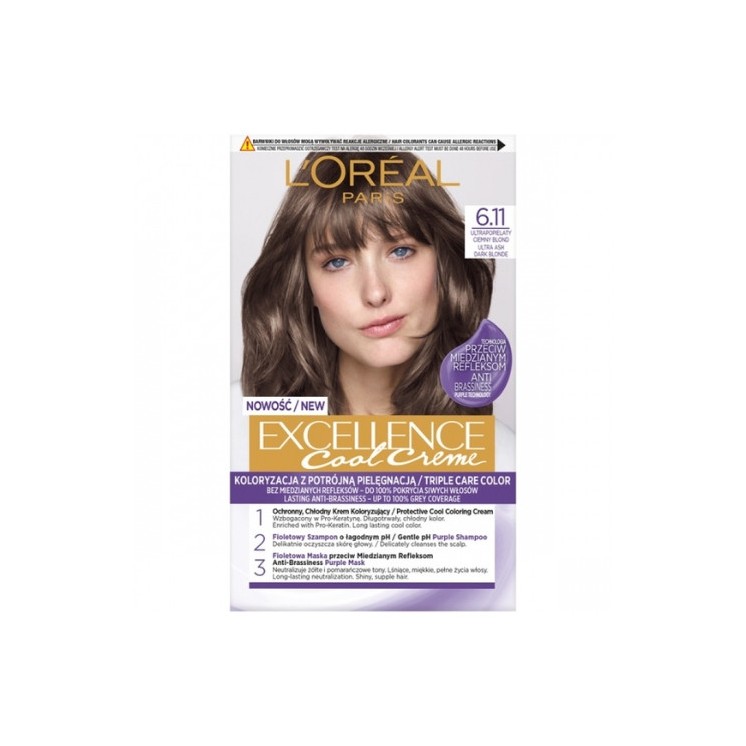 L'oreal Excellence Creme Haarverf /6.11/ Ultra As Blond