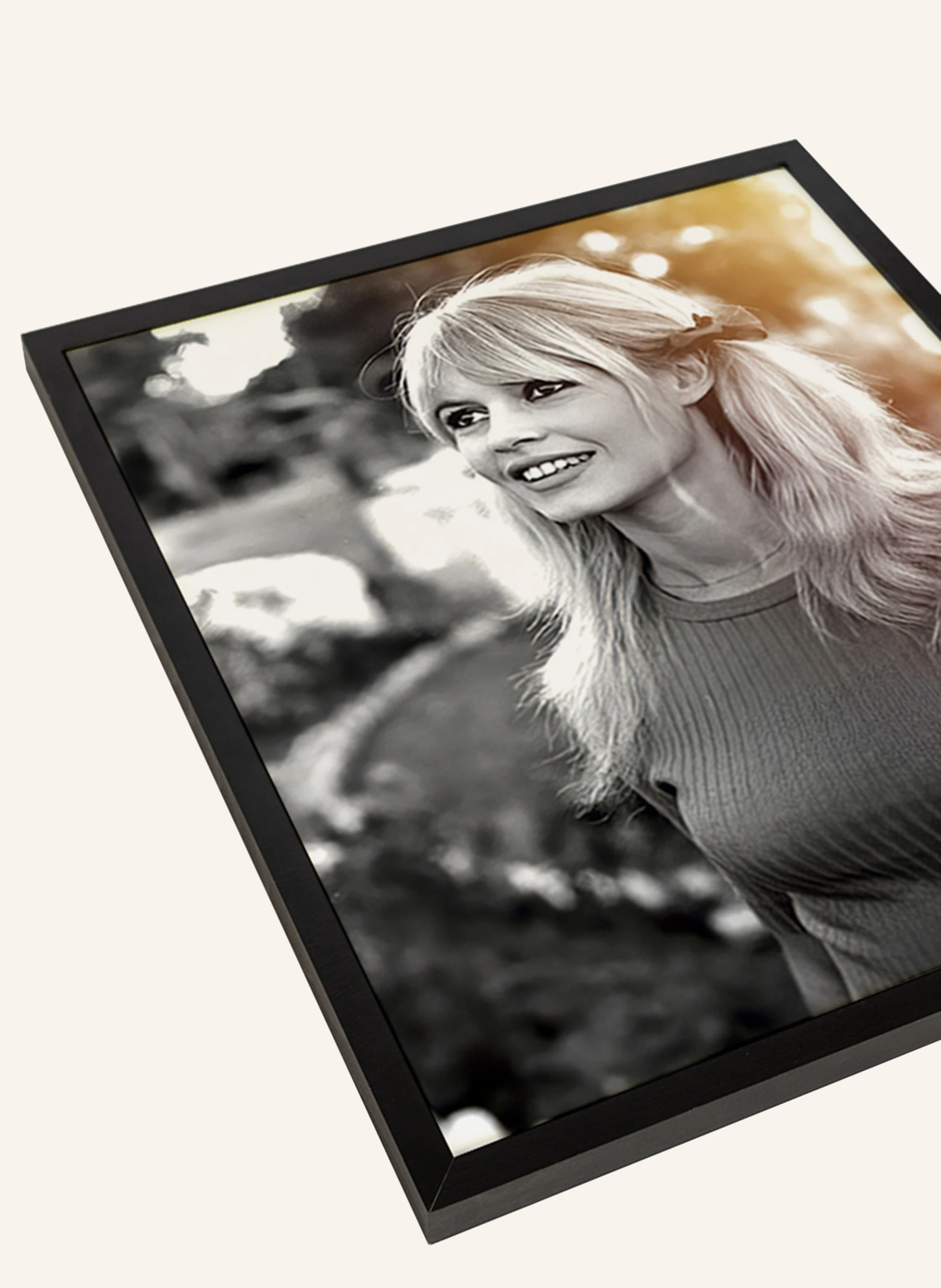 ANY IMAGE Wandbild BRIGITTE BARDOT mit Rahmen