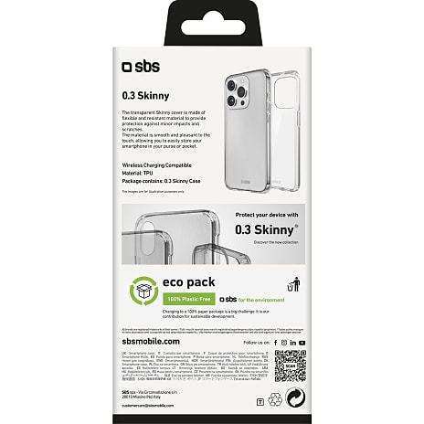 SBS iPhone 16 pro cover - transparent