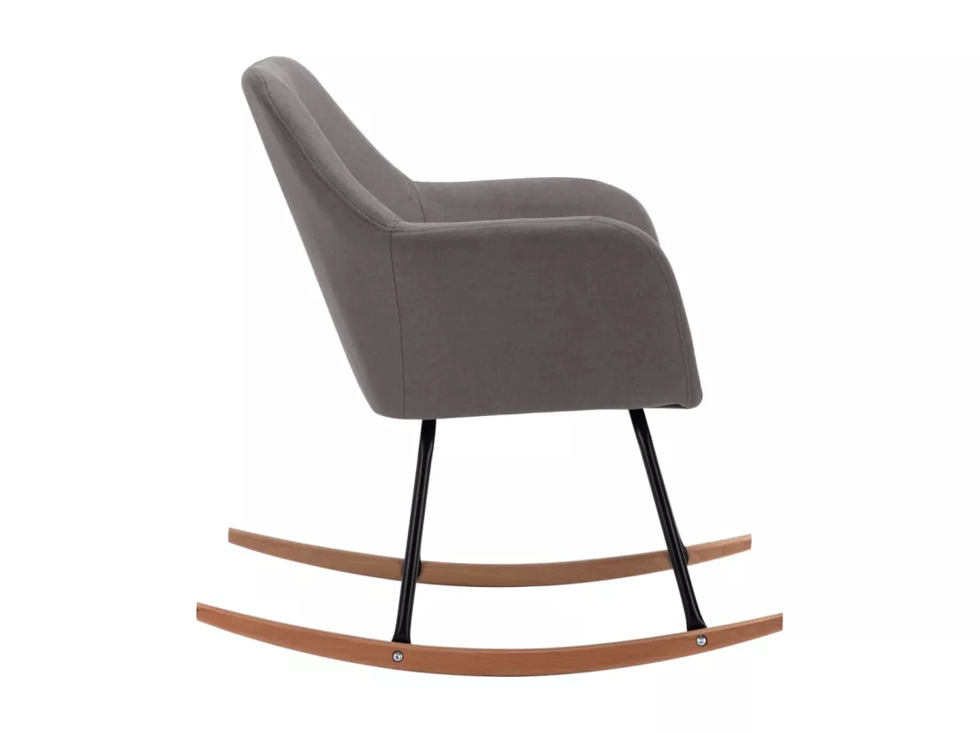 Chaise à bascule Gris clair Tissu