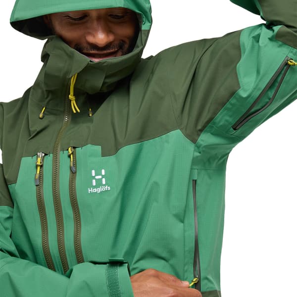 Veste alpinisme HAGLÖFS SPITZ GTX PRO JACKET M SEAWEED GREEN/DK JELLY GREEN