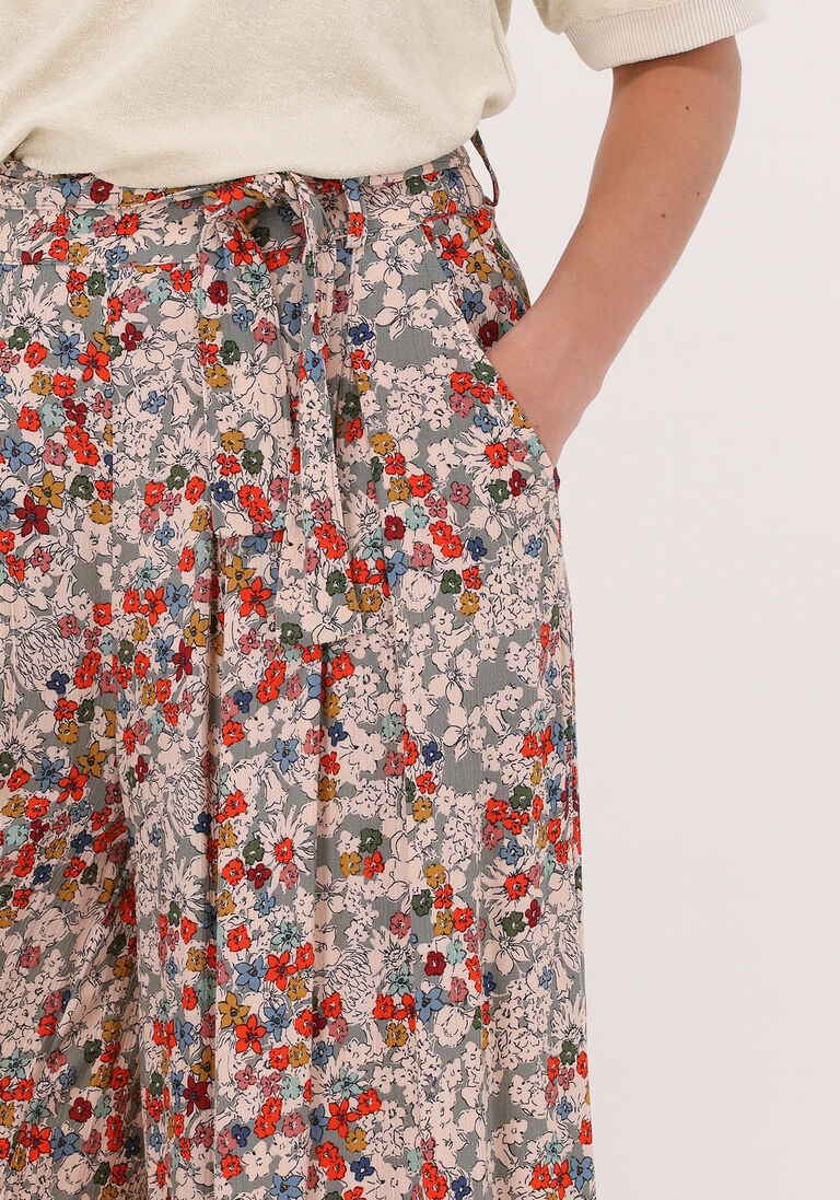 BY-BAR multi by-bar wijde broek wanda poppy grey print