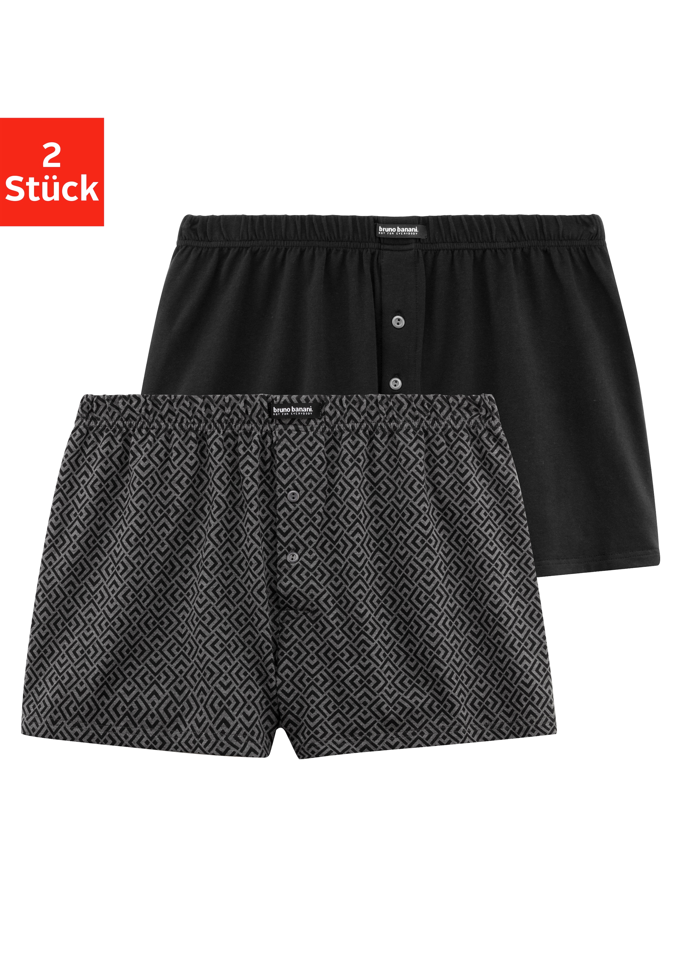 Bruno Banani Weiter Boxer, 2 Stk. in weiter Passform