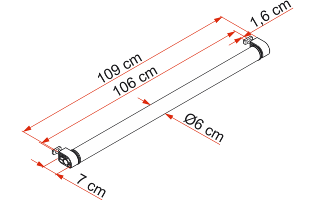 Fiamma Roller Roof Rail Rolle für Dachreling