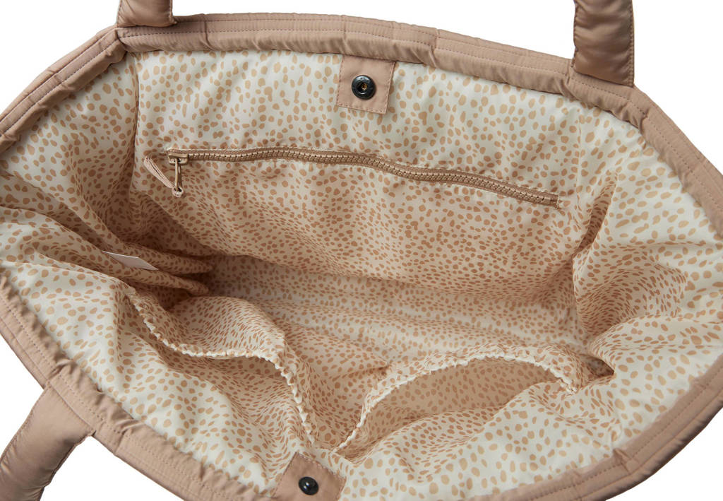 puffed mom bag luiertas 40x35x16 cm Biscuit