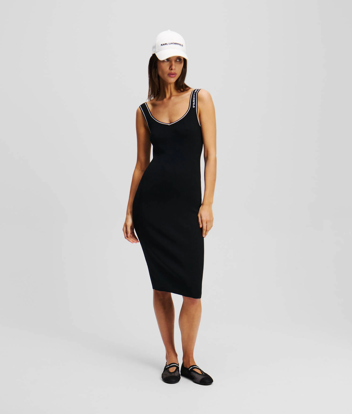 ROBE TRICOT KARL ESSENTIAL - Noir