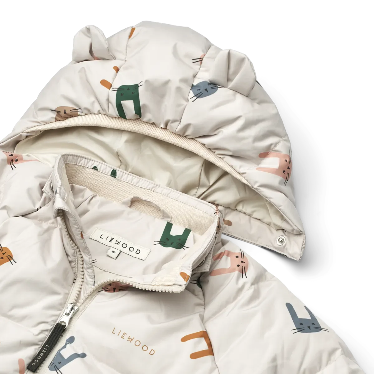 Liewood Polle Down Puffer Jacket bunny sandy