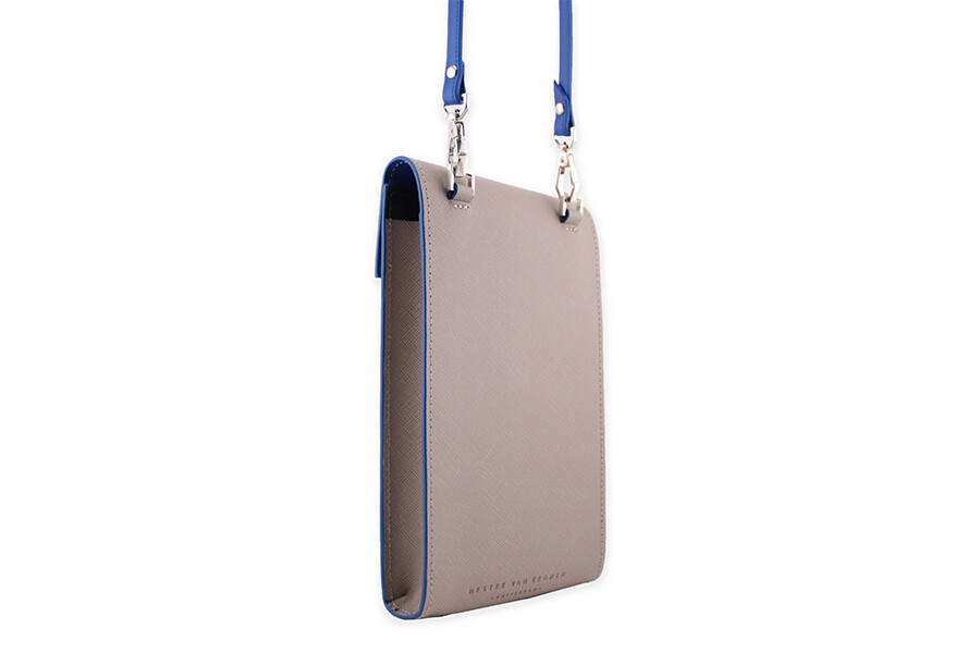 Stair Pouch taupe Saffiano