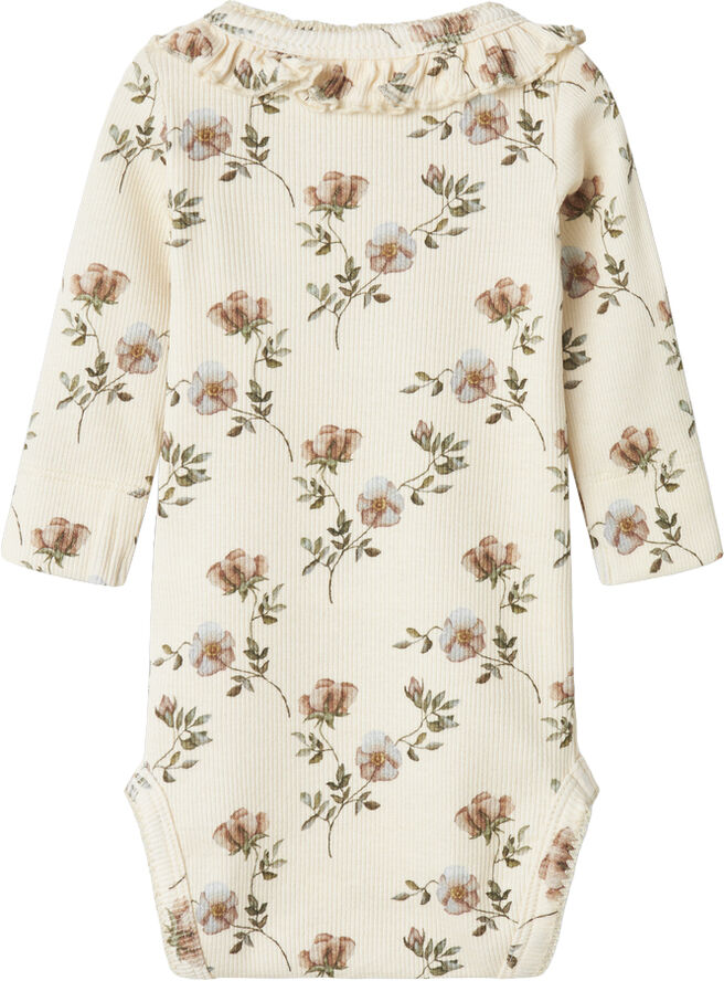 Lil' Atelier NBFGAVO ELS LS SLIM BODY LIL Turtledove/flowers