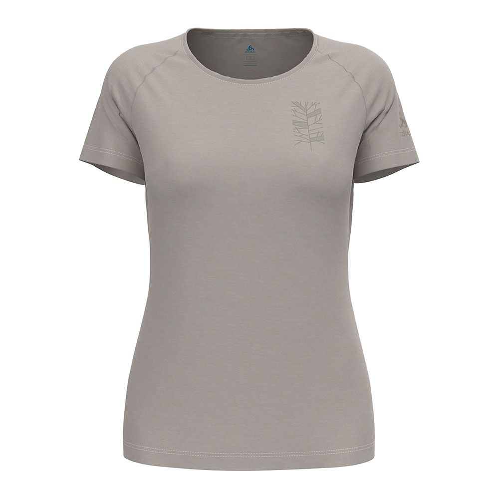 Odlo ASCENT PW 130 TREE - Tee-shirt Femme silver cloud melange