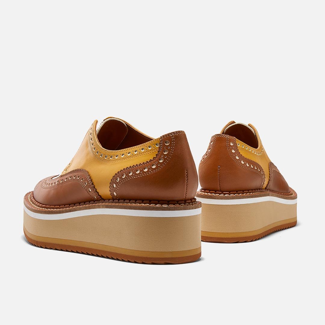 DERBIES - BECKA derbies, rust calfskin || OUTLET